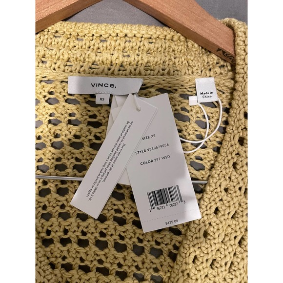 Vince - Women's Crochet Cardigan/ Beige / XS / NWT - Picture 6 of 9